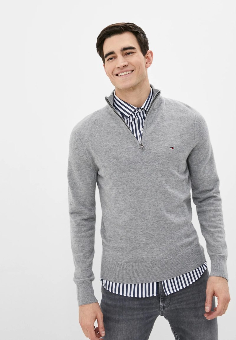 Tommy Hilfiger свитер мужской серый