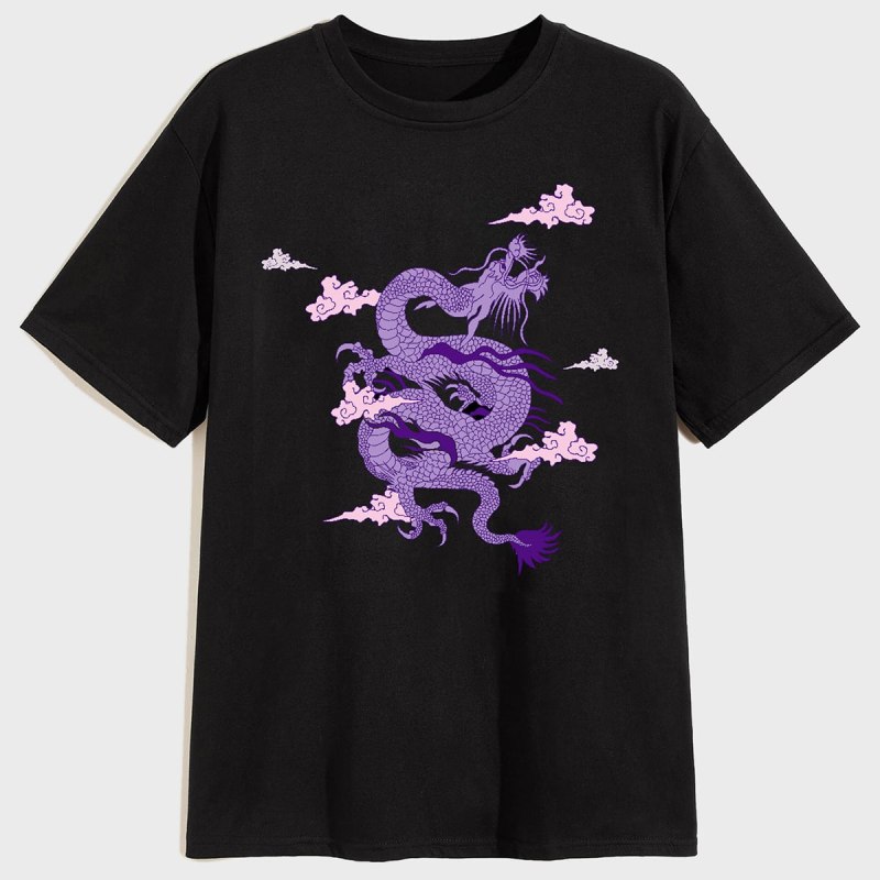 SHEIN футболка с драконами