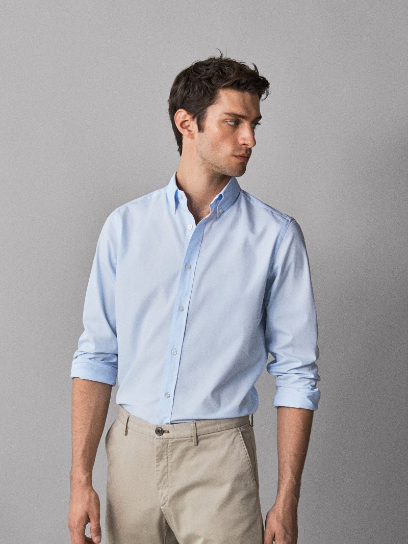 Льняная рубашка massimo Dutti