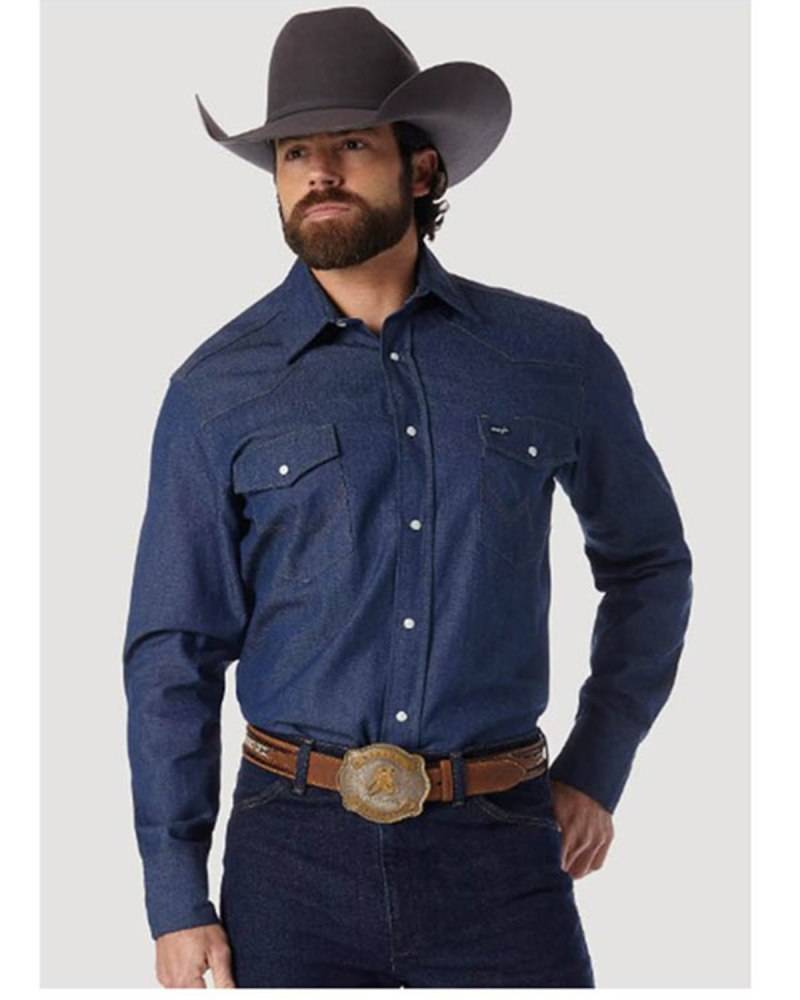 Рубашка джинсовая Wrangler Cowboy Cut rigid Denim