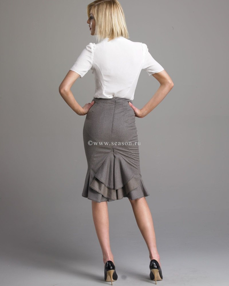 Юбки pompa юбка 1127650sn0467/серо