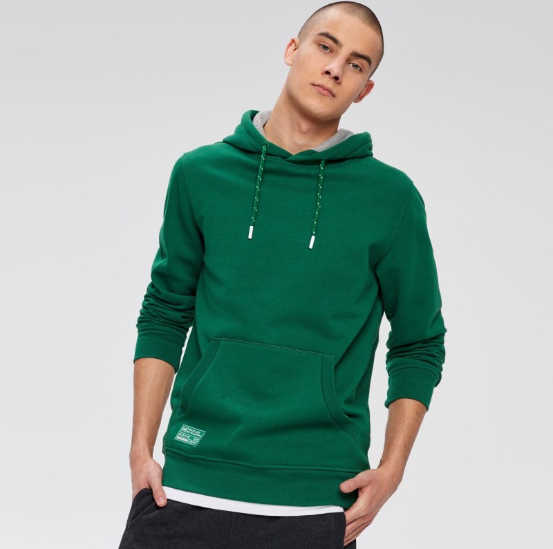 Толстовка Cropp мужская зеленая