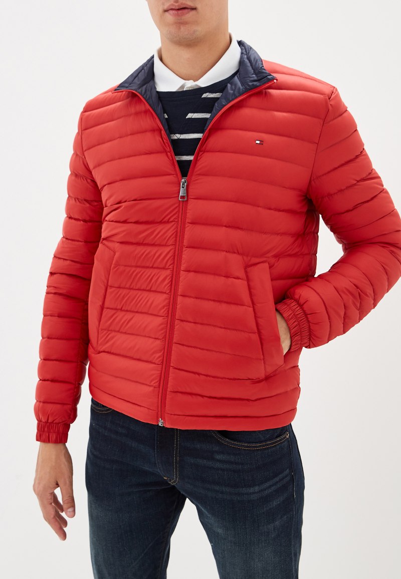 Красный пуховик Tommy Hilfiger мужской