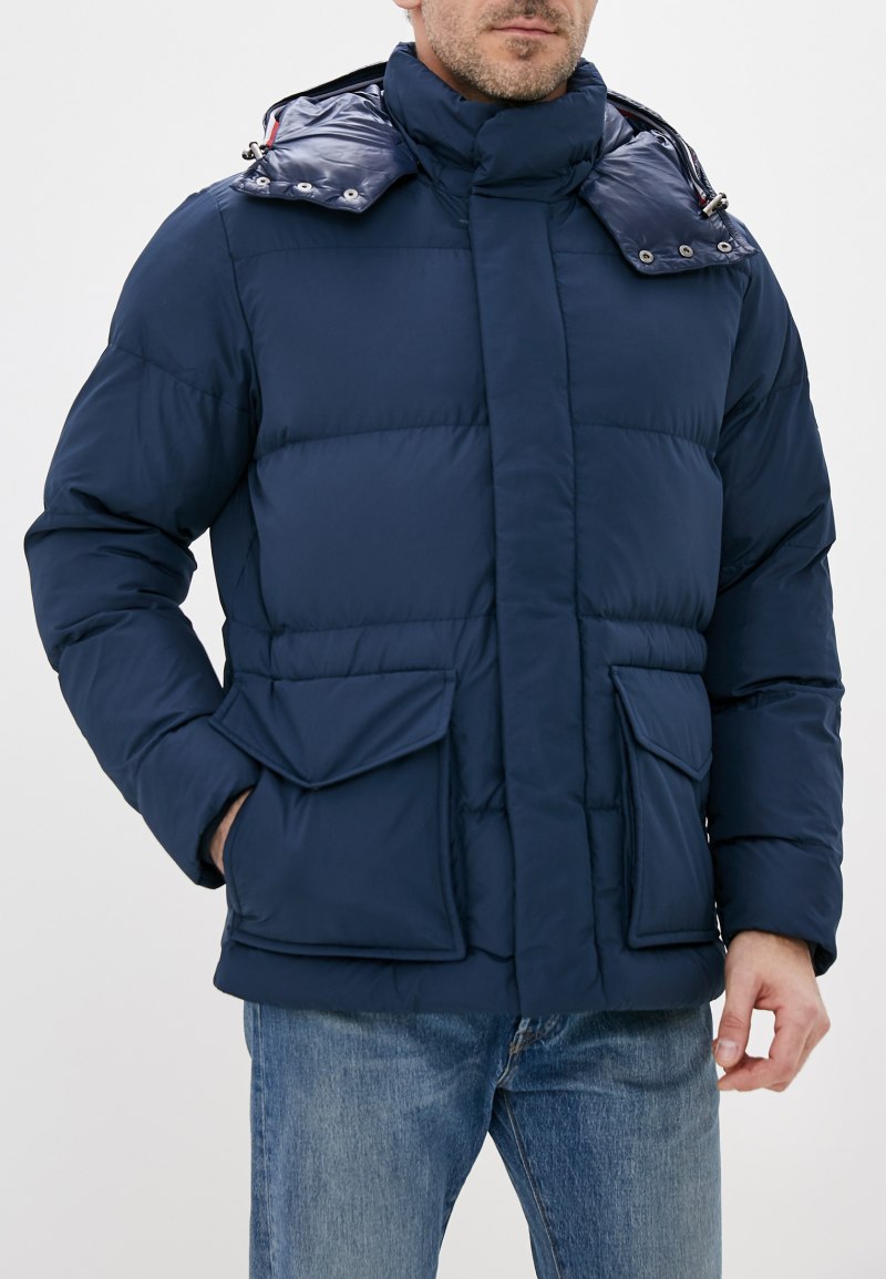 Пуховик Tommy Hilfiger мужской синий