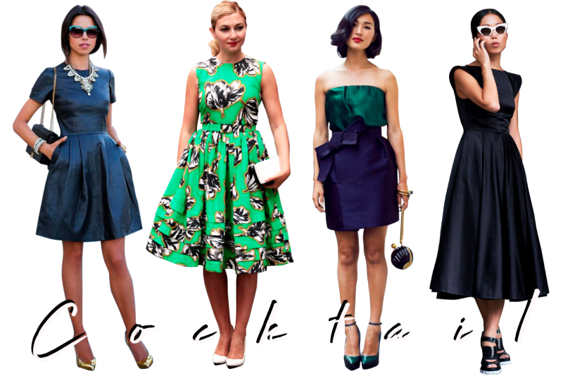 Стиль Cocktail attire для женщин