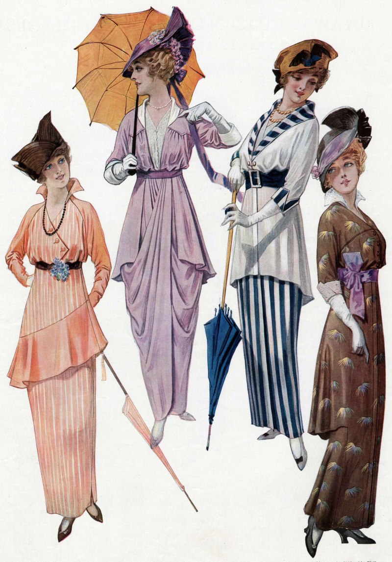 Мода Эдвардианская эпоха 1910