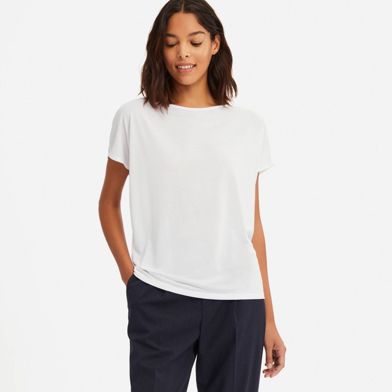 Белая футболка Uniqlo женская