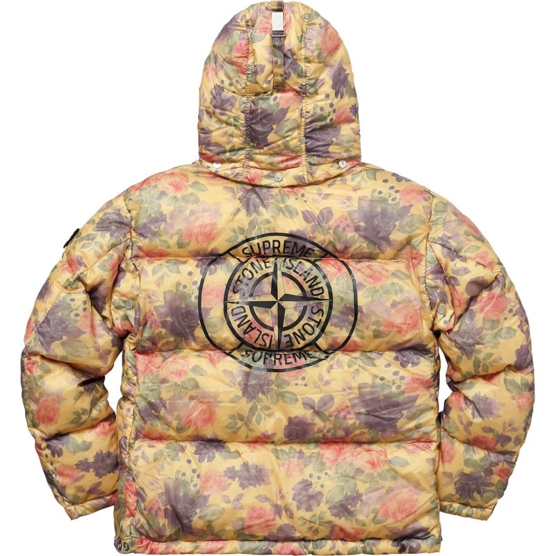 Пуховик Stone Island x Supreme