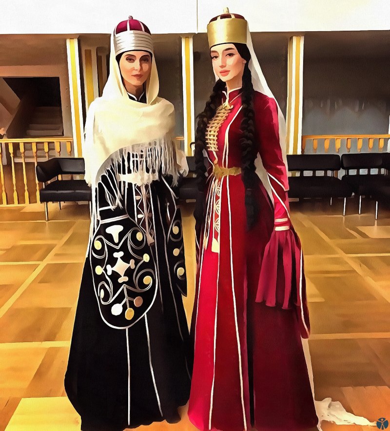 Адыгейский национальный костюм черкешенка