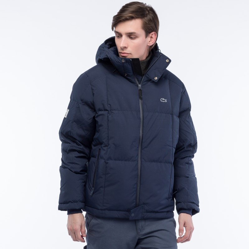 Пуховик Lacoste синий