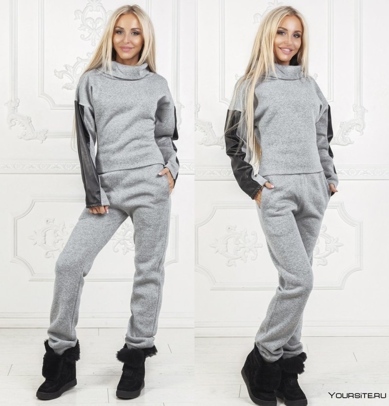 Костюм теплый с начесом adidas женский 2020