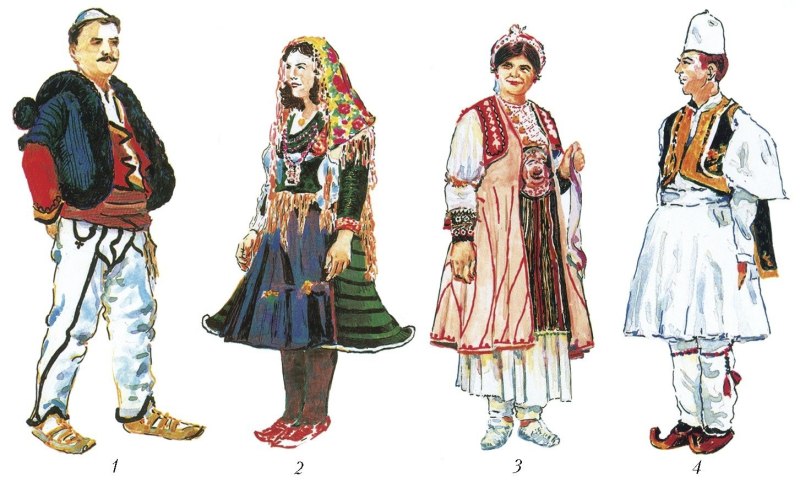 Национальная одежда албанцев