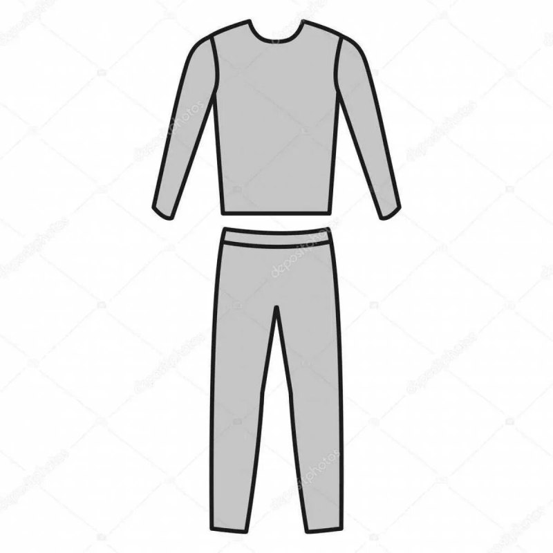 Спортивный костюм рисунок