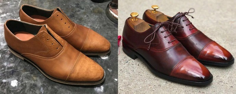 Ботинки до и после