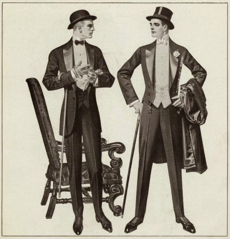 Мужская мода Эдвардианская эпоха 1900