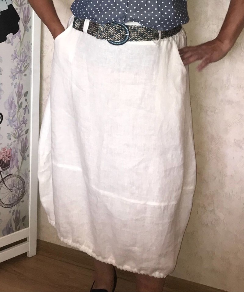 Женские льняные юбки
