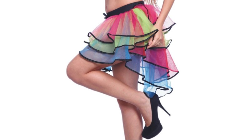 Юбка с цветными клиньями