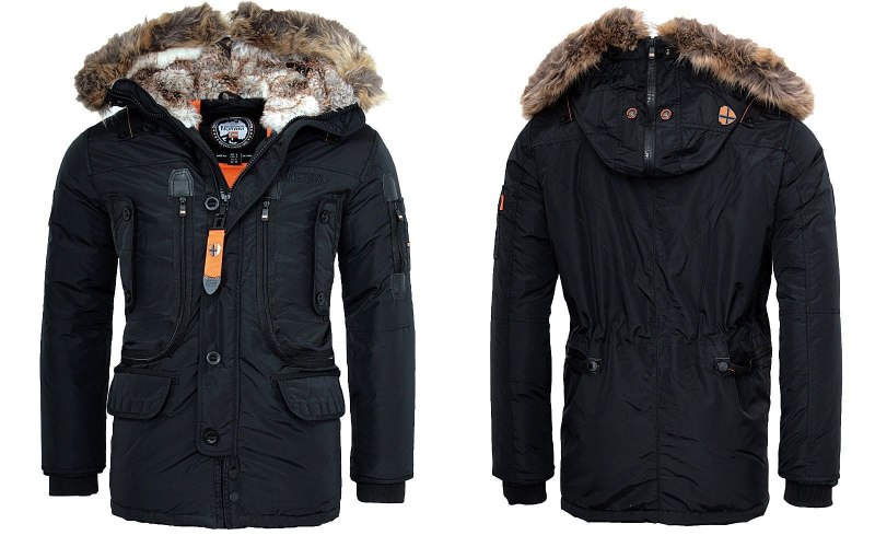 Куртка (Аляска) Parka Atlas 1 men 003, черный, geo.Norway