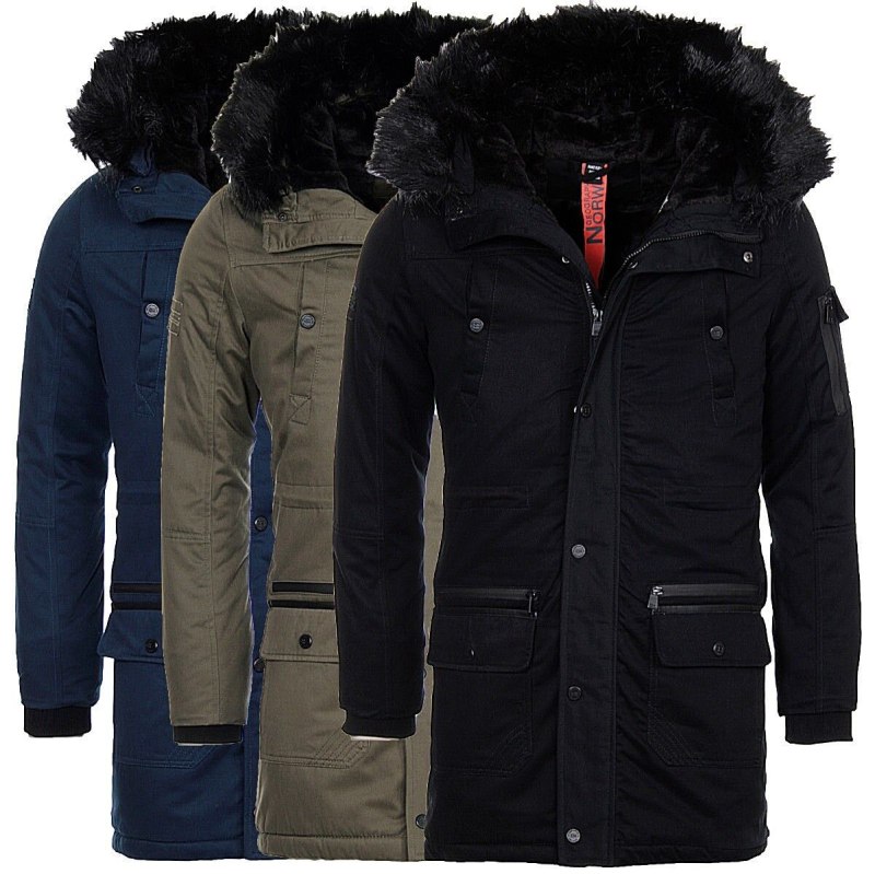 Мужская зимняя куртка geographical Norway Luxury warm men's Winter Jacket Parka Coat Outdoor Coat