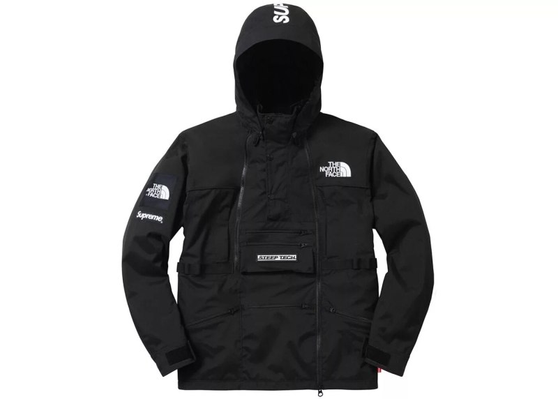 The North face x Supreme пуховик