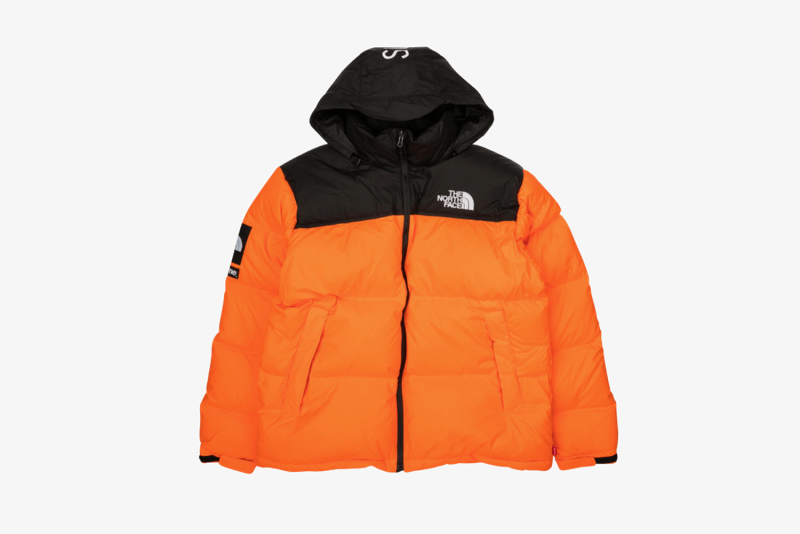 Куртка the North face 700 оранжевая
