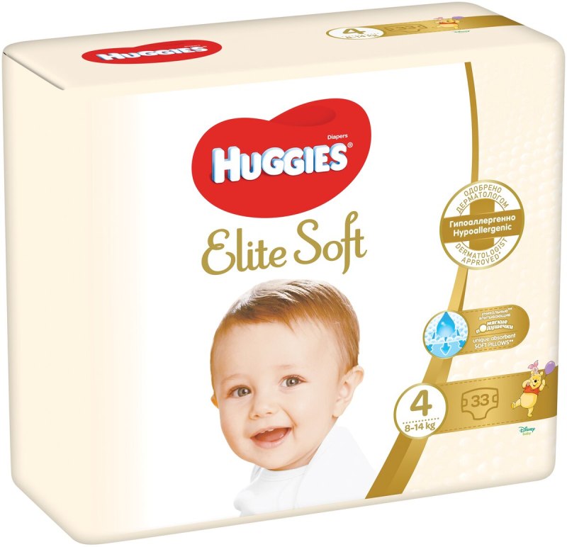 Подгузники Huggies Elite Soft 4