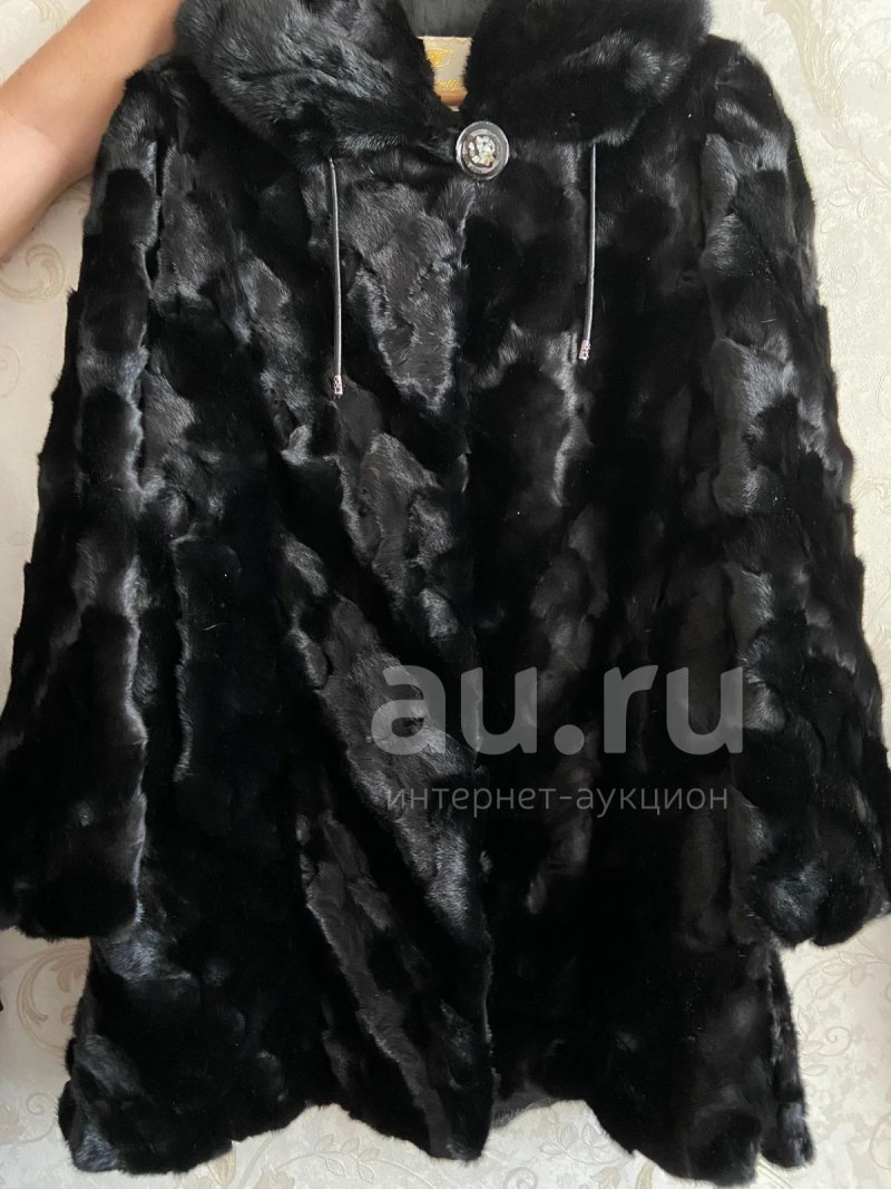 Шуба из кусочков норки