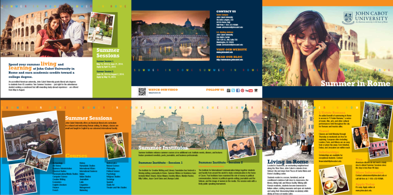 University students Brochure Design