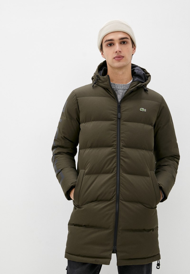 Пуховик Lacoste зеленый