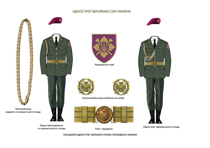 Парадная форма армии Украины