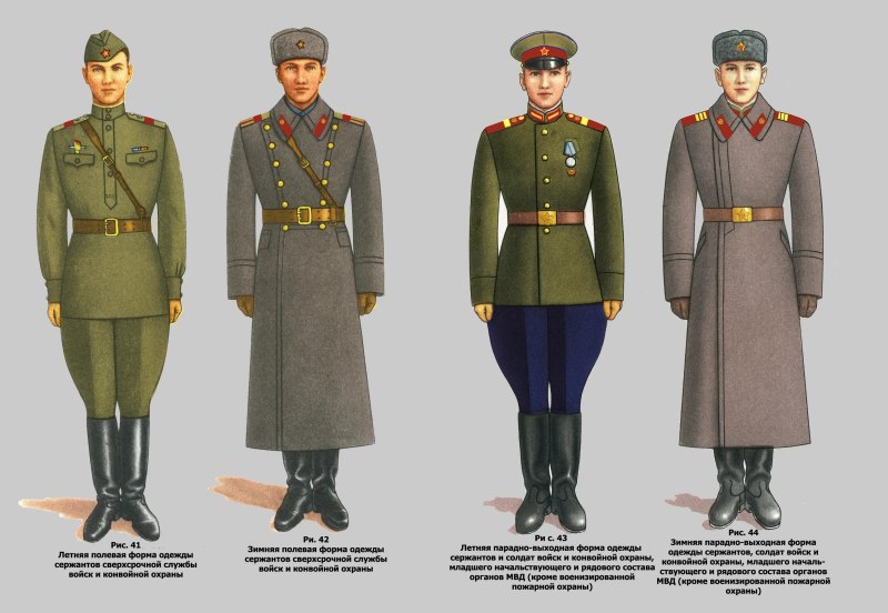 Полевая форма офицера Советской армии 1943