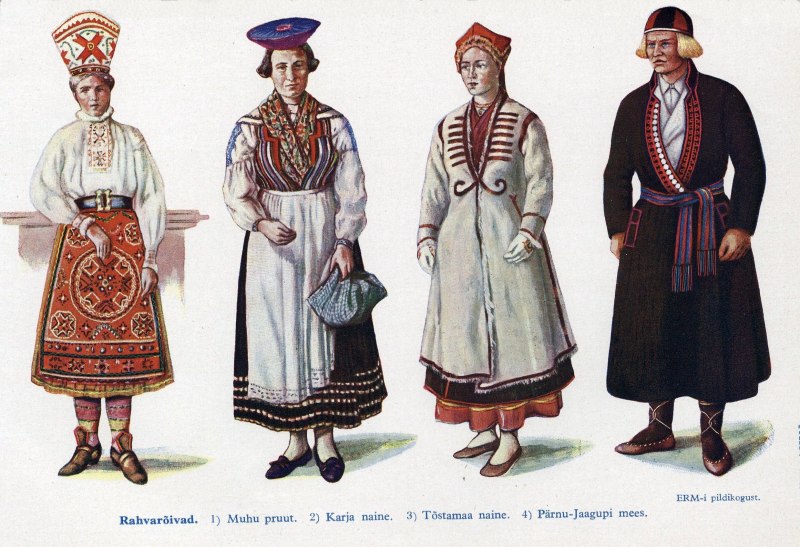 Эстонцы народный костюм