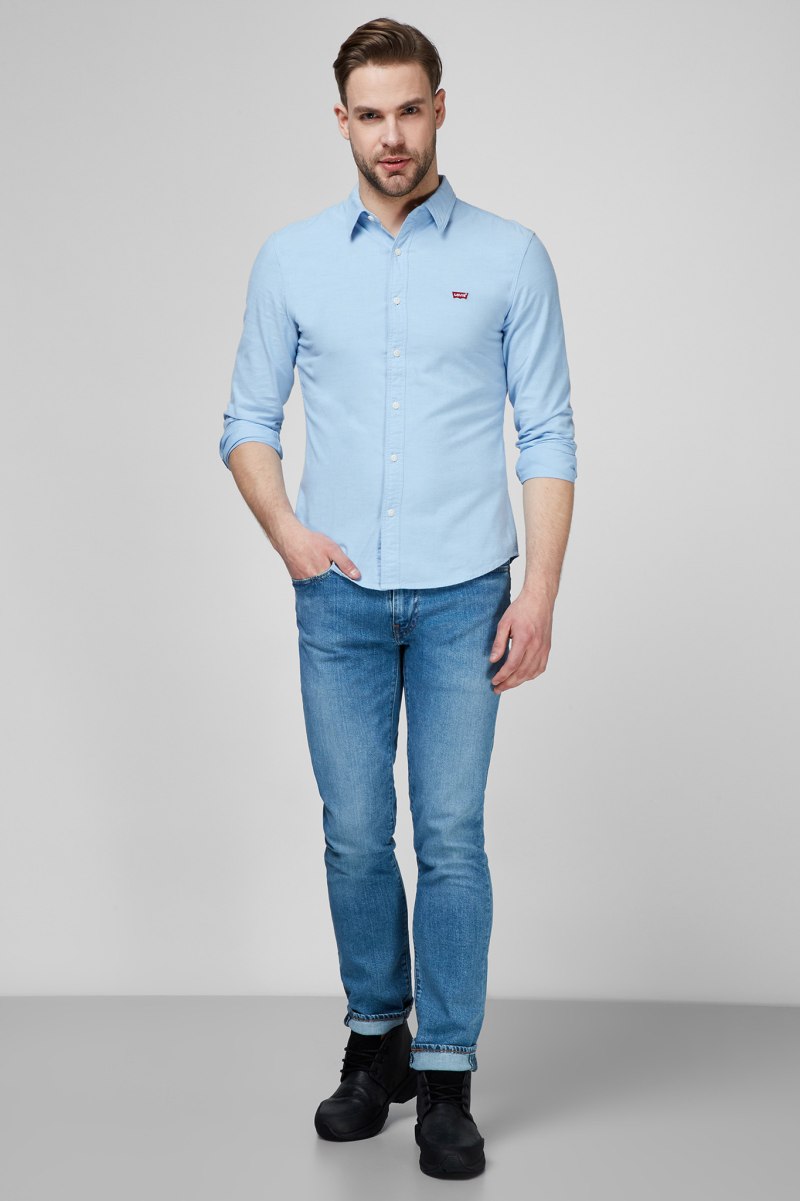 Levis рубашка голубая