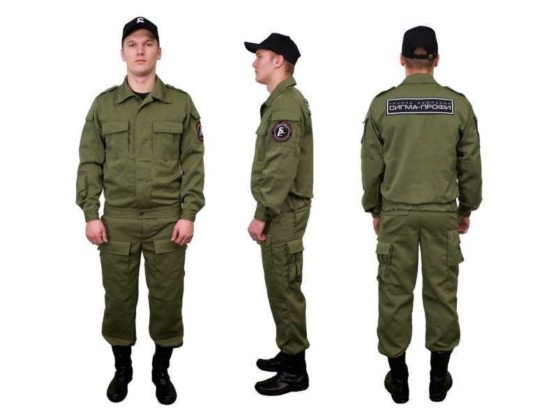 Форма охраны ГБР олива