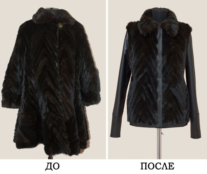 Переделка шубы из норки