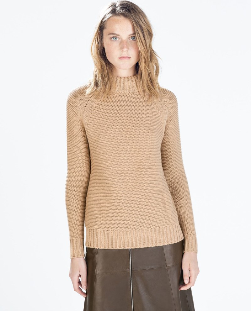 Zara Knit свитер серый