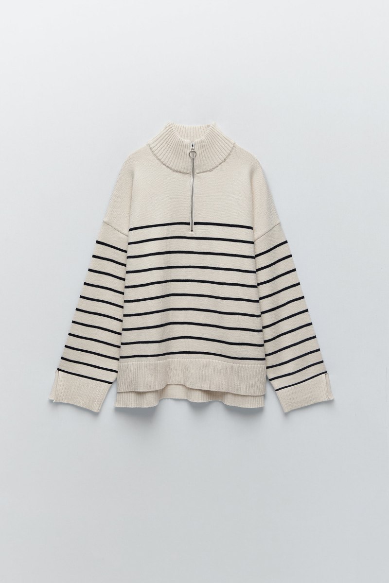 Zara Knit свитер женский белый