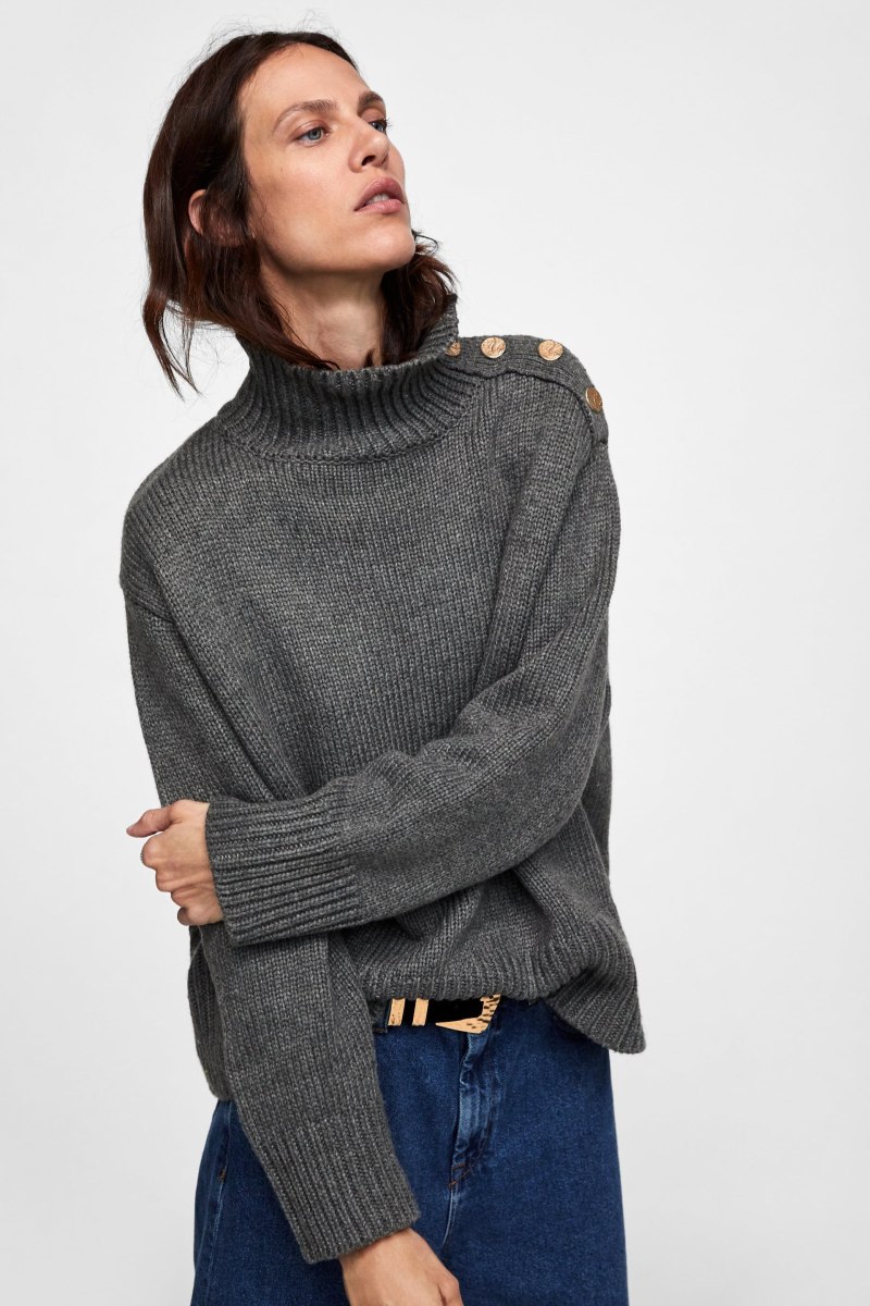 Серый джемпер Zara