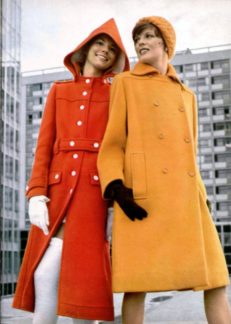Мода 1970 кримплен