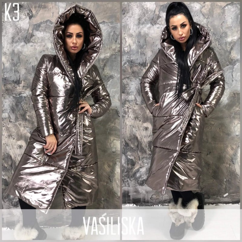 Блестящие куртки женские