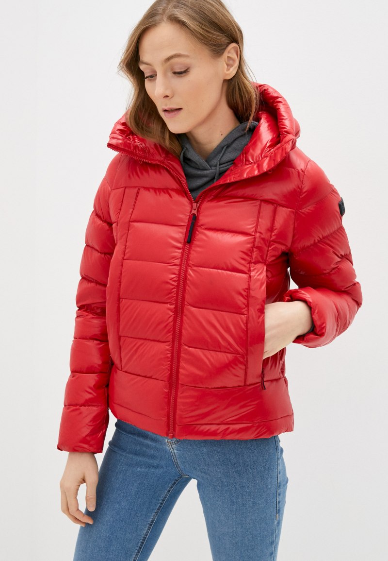Helly Hansen женский красный пуховик
