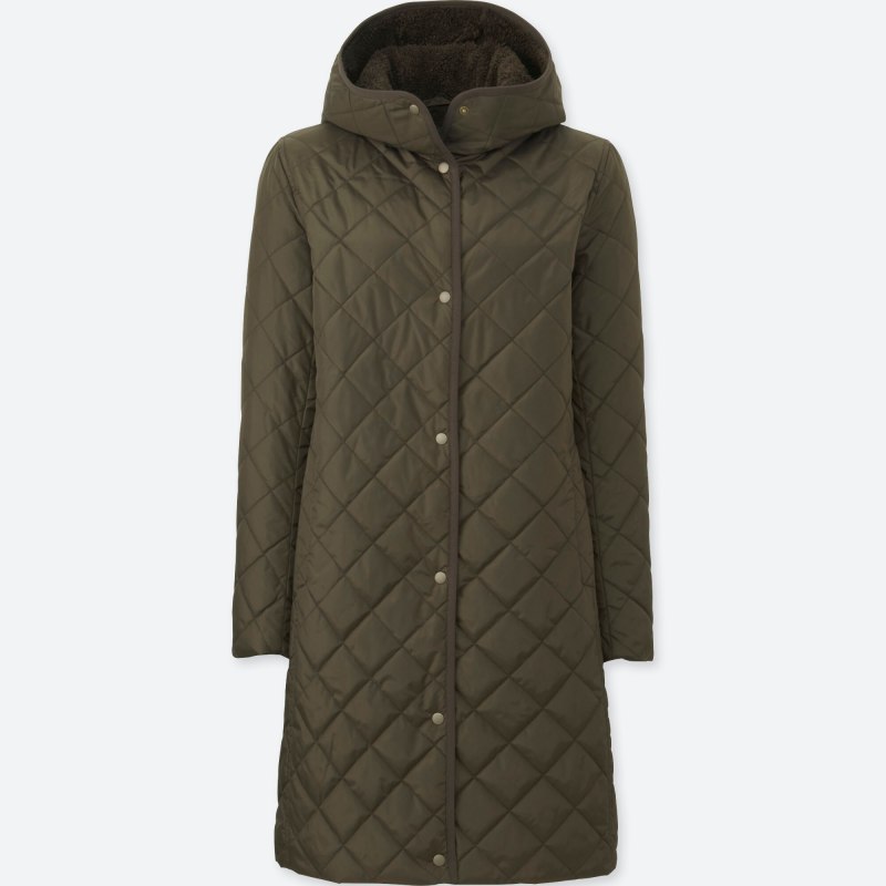 Uniqlo стеганое пальто женское