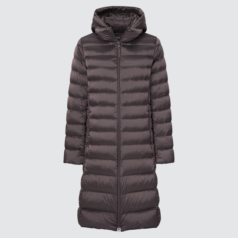 Пальто Uniqlo женское с капюшоном