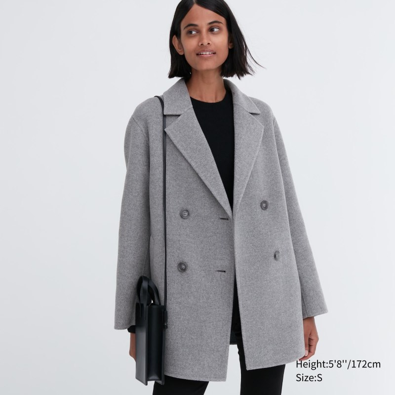 Uniqlo пальто коричневое мужское