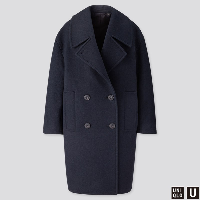 Двубортное пальто Uniqlo