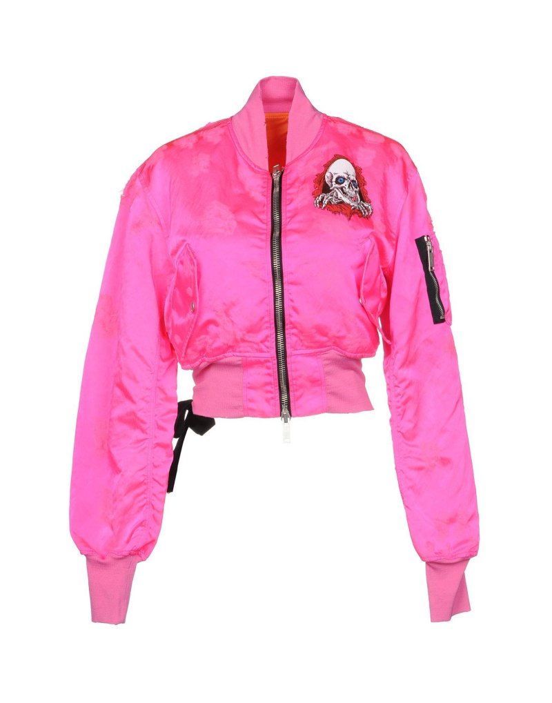 Бомбер зимний фуксия