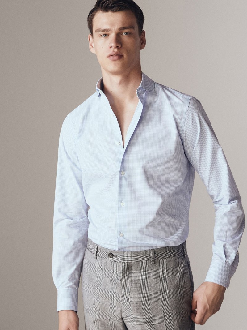Белая рубашка massimo Dutti мужская