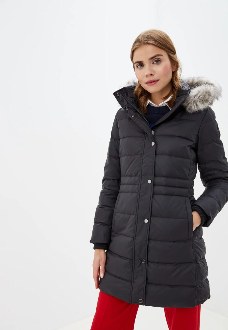 Пуховик Tommy Hilfiger женский черный