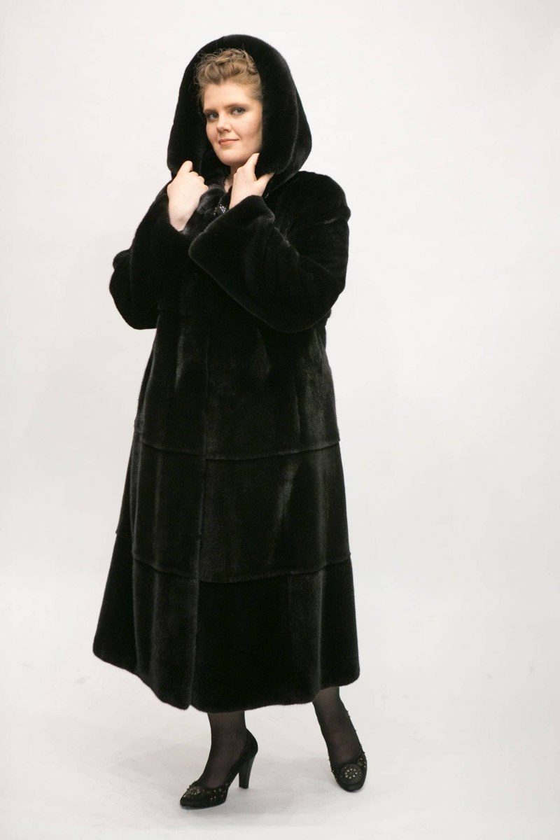 Шуба норка Black Lama