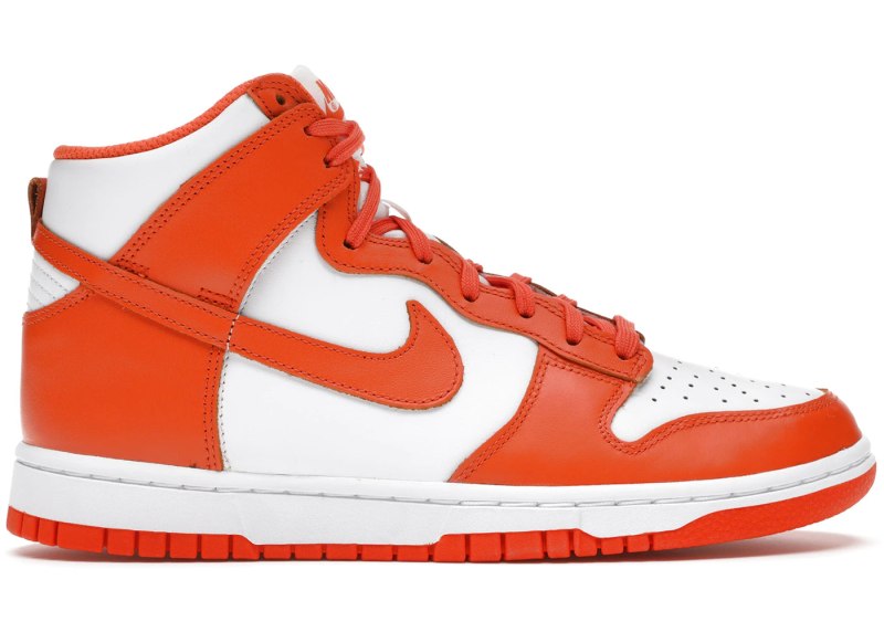 Nike Dunk High оранжевые